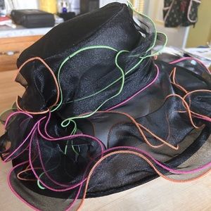 Black Derby hat